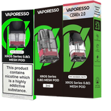 Xros pods 0.8 ohm Mesh pods