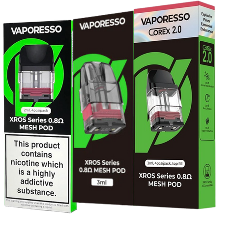 Xros pods 0.8 ohm Mesh pods